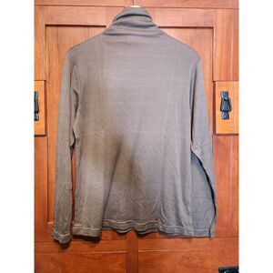 Winter Silks Chocolate Brown Turtleneck with Long Sleeves Women's Size Large